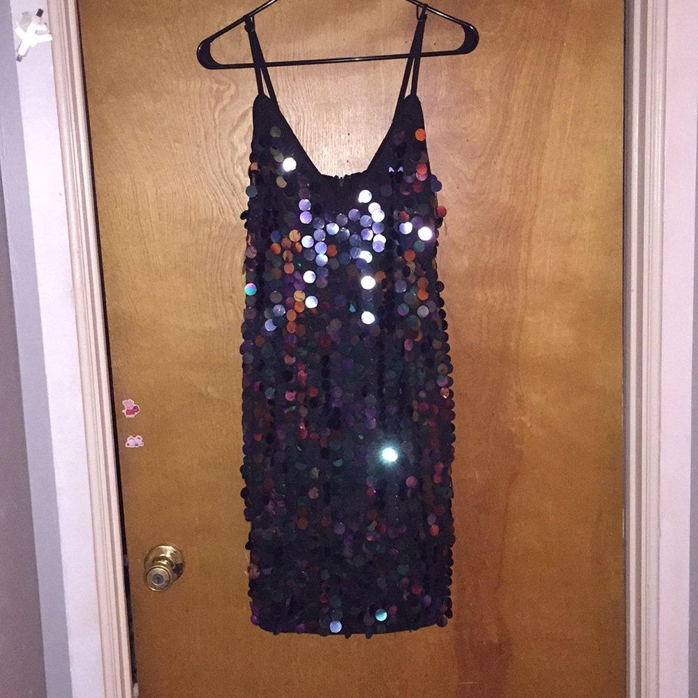 Multi sequin dress